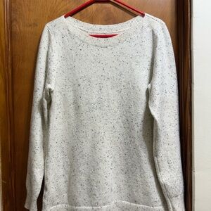 LOFT Speckled Off-White Sweater
